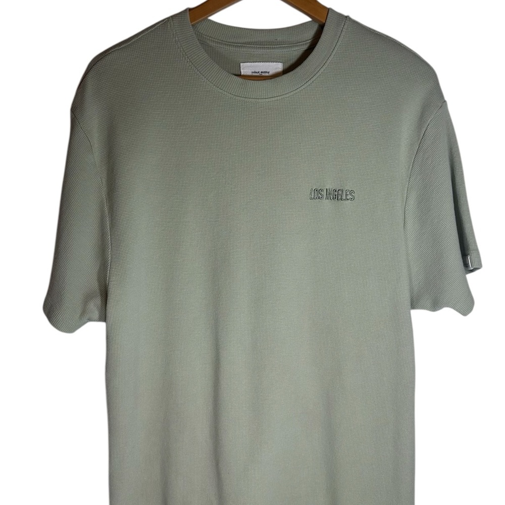 100% cotton Public Supply co. Men's Sage Green T-Shirt size L